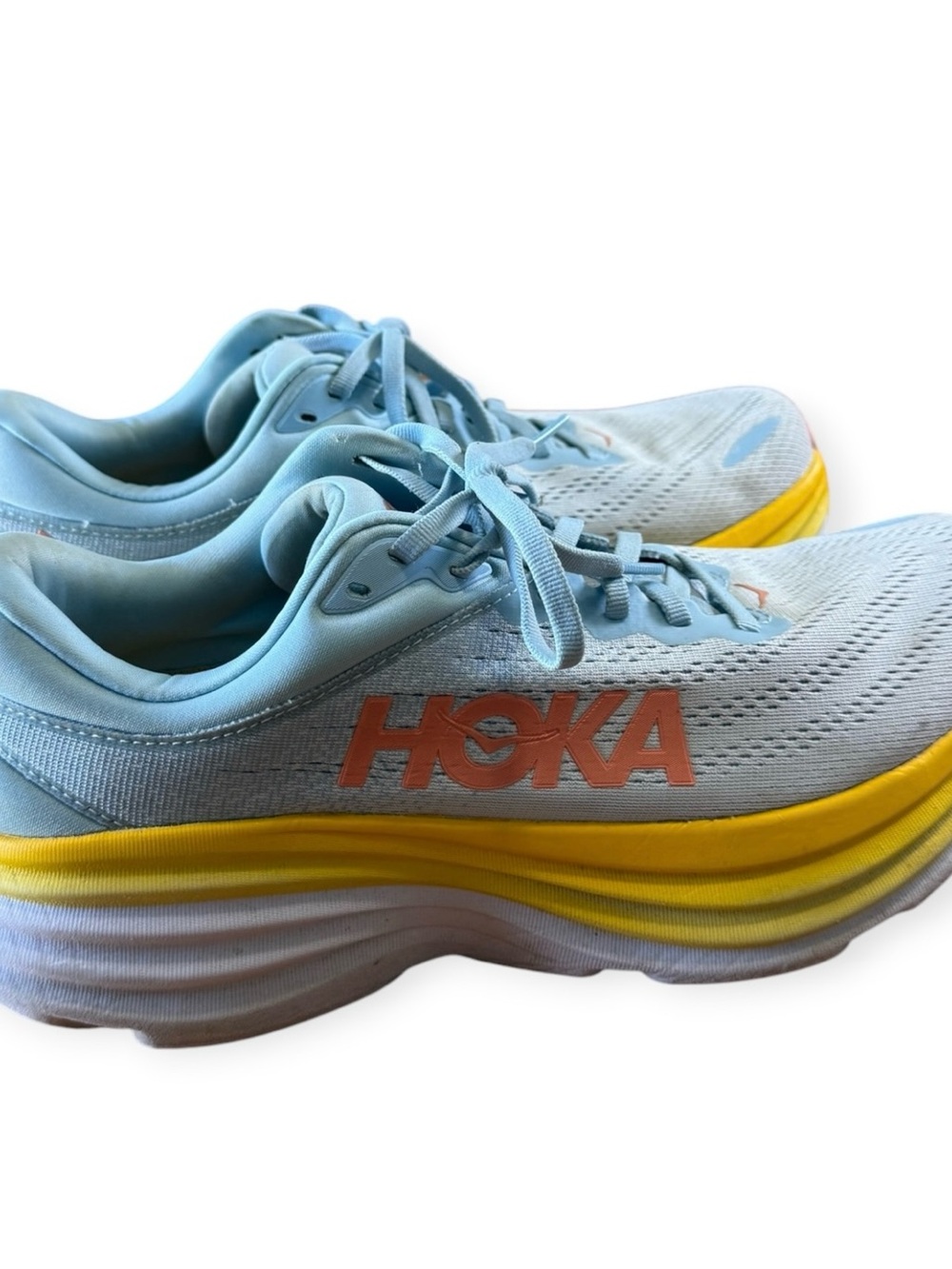 Hoka One One Bondi 8 ‘Blue Summer Song Country Air’ Women's Shoes Size 10.5B EUC - Picture 6 of 13